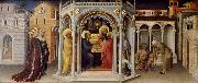 Gentile da Fabriano, baby Jesus in the temple frambares
